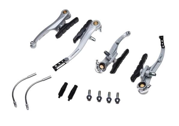 Szczęka hamulca rowerowa v-brake promax srebrna
