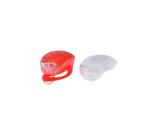 Lampa rowerowa przód tył led kpl2 szt silikon