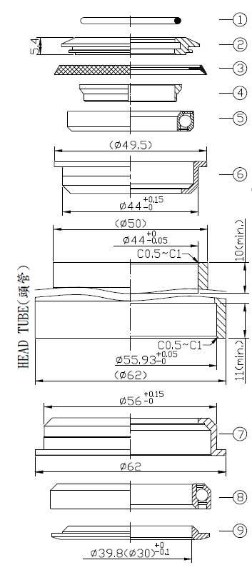 Stery Półzint1,5"-1-1/8" 44/56 Neco H383Ae - zdjęcie 3