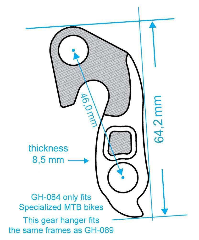 Hak Przerzutki Union Gh-084 Specialized Mtb - zdjęcie 4