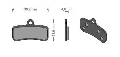 Klocki Półmetaliczne Jet Ds-13 Shimano/Tektro - zdjęcie 2