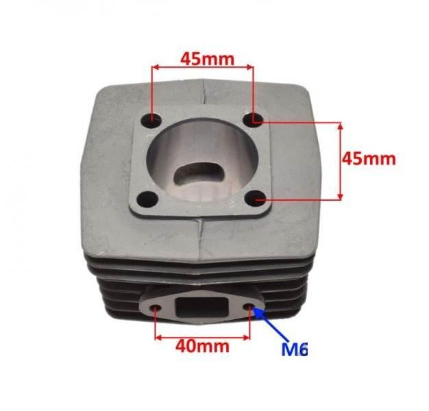 Cylinder silnik rowerowy 80 cc kpl 2t | AWRC0023B - zdjęcie 3