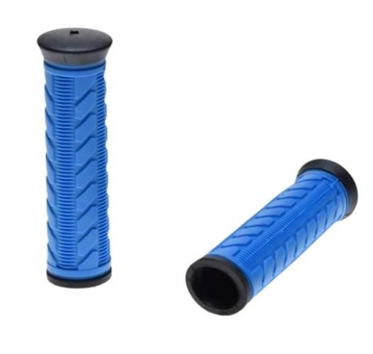 Chwyt kierownicy v-grip rowerowy gel niebieski