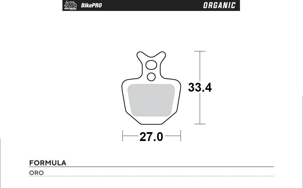 Moto-Master Bike Pro Klocki Hamulcowe Rowerowe Organiczne Pasuje Do Formula - zdjęcie 2