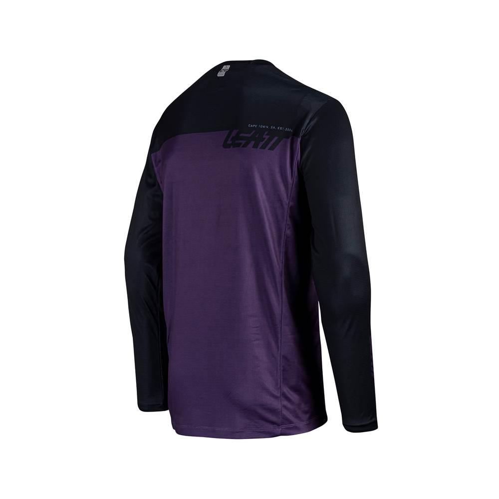 Leatt Koszulka Rowerowa Mtb Enduro 4.0 Jersey Velvet Kolor Fioletowy/Czarny - zdjęcie 2