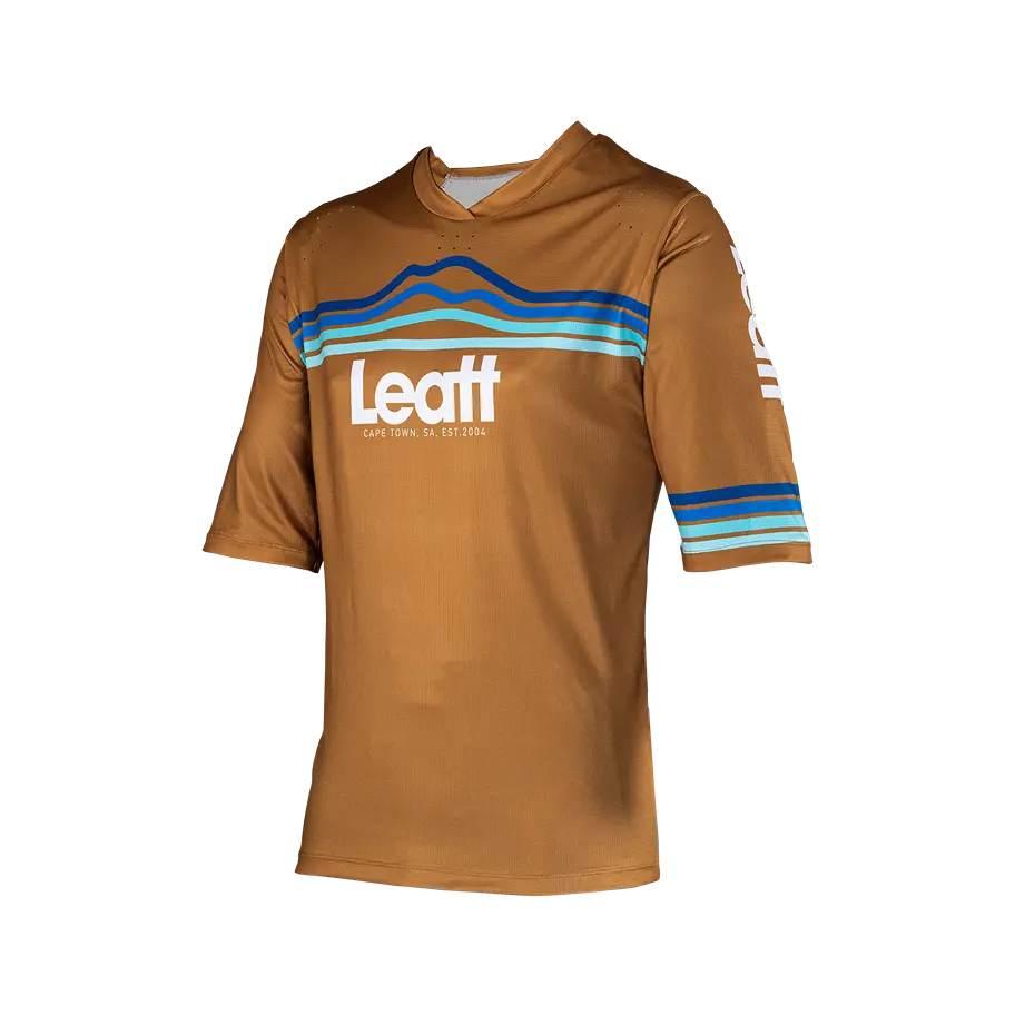 Leatt Koszulka Rowerowa Mtb Enduro 3.0 Jersey Peanut Kolor Brązowy Rozmiar - zdjęcie 4
