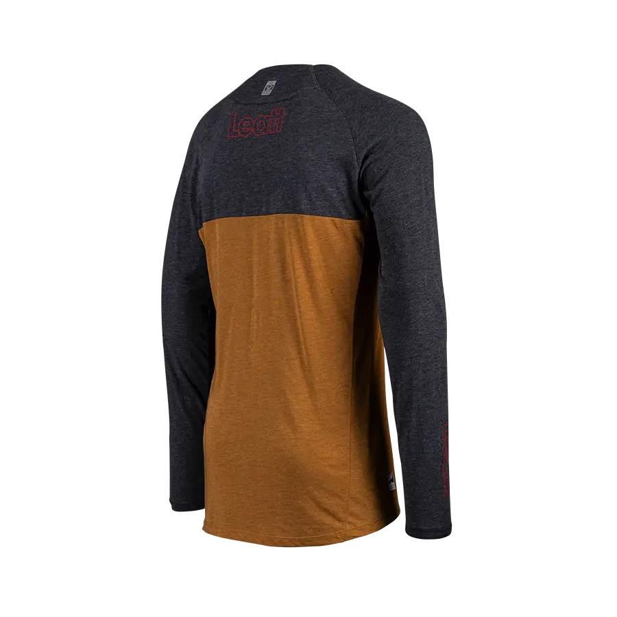 Leatt Koszulka Rowerowa Mtb Gravity 2.0 Jersey Peanut Kolor Brązowy/Grafito - zdjęcie 6