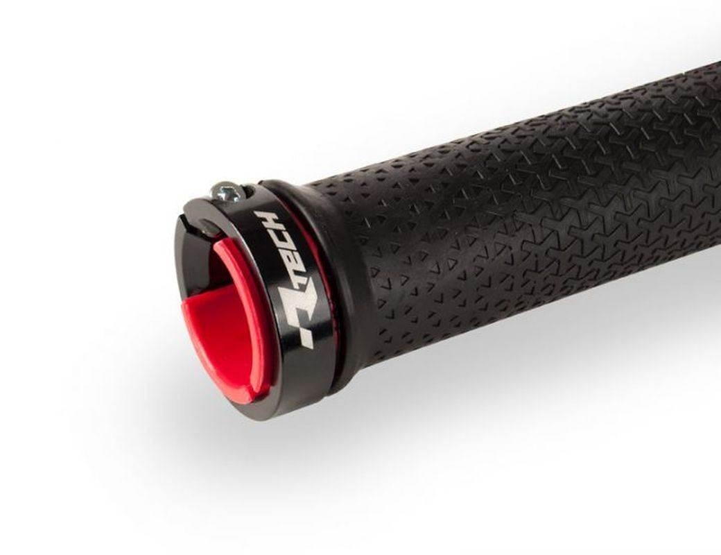 Racetech Rtech Manetki Rowerowe R20 Lock-On Z Blokadą Kolor Szary - zdjęcie 2