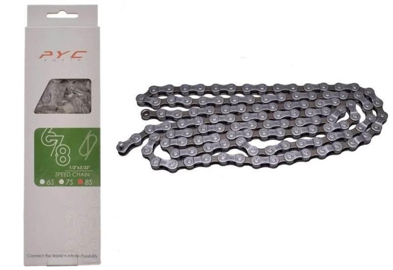 Łańcuch rowerowy 8 rzPyc p8004 1/2" x 3/32" 116l
