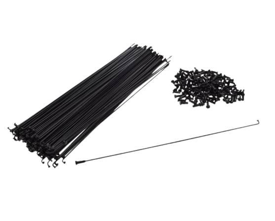 Szprycha rowerowa 280 mm 144 szt nakrętka czar
