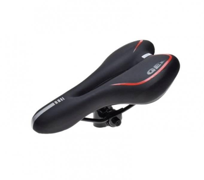 Siedzenie rowerowe mtb czarno/czer gel | AWR2081