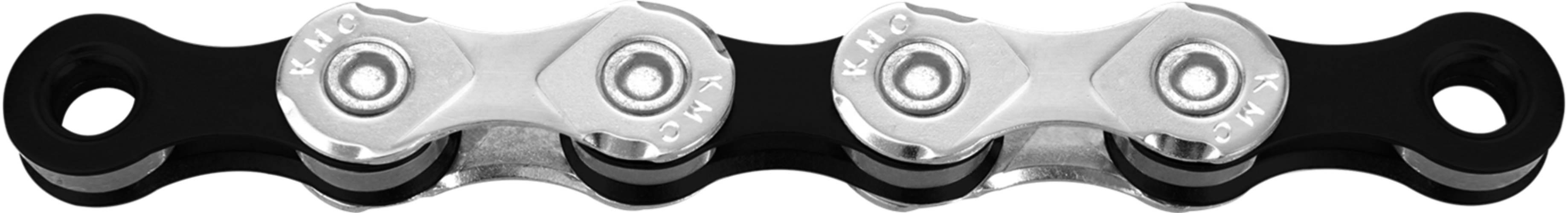 Łańcuch 10rzKMC X10 Silver/Black 116og25 sztuk Folia