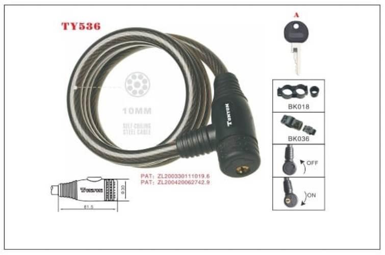 Zapięcie TY-536-10 spirala 10x1500 mm.