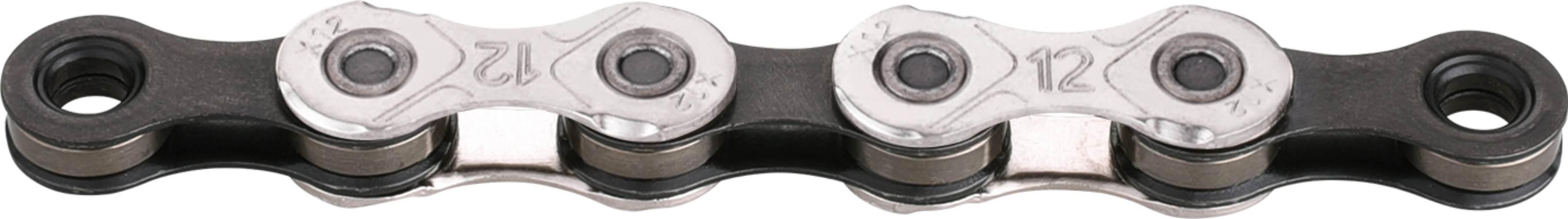 Łańcuch 12rzKMC X12 Silver/Black 116ogw Folii