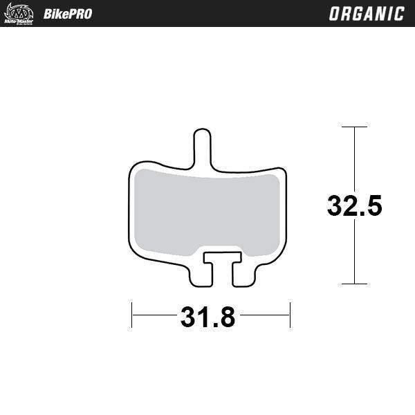 Moto-Master Bike Pro Klocki Hamulcowe Rowerowe Organiczne Pasuje Do Promax