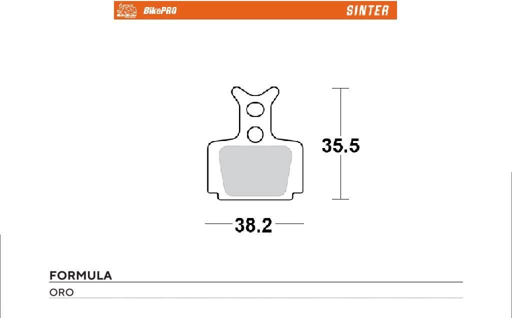 Moto-Master Bike Pro Klocki Hamulcowe Rowerowe Sinter Metaliczne Pasuje Do