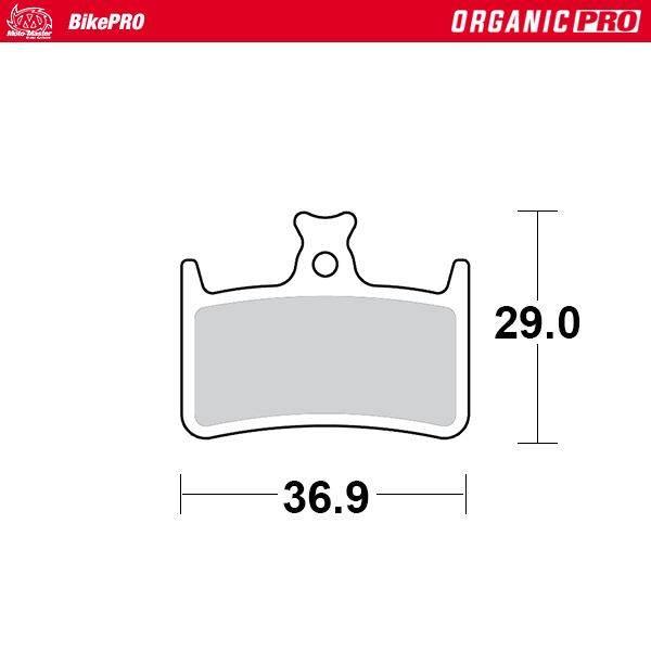 Moto-Master Bike Pro Klocki Hamulcowe Rowerowe Organiczne Pro Pasuje Do Hop