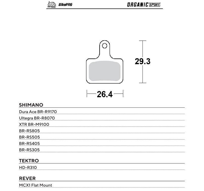 Moto-Master Bike Pro Klocki Hamulcowe Rowerowe Organiczne Sport Pasuje Do P