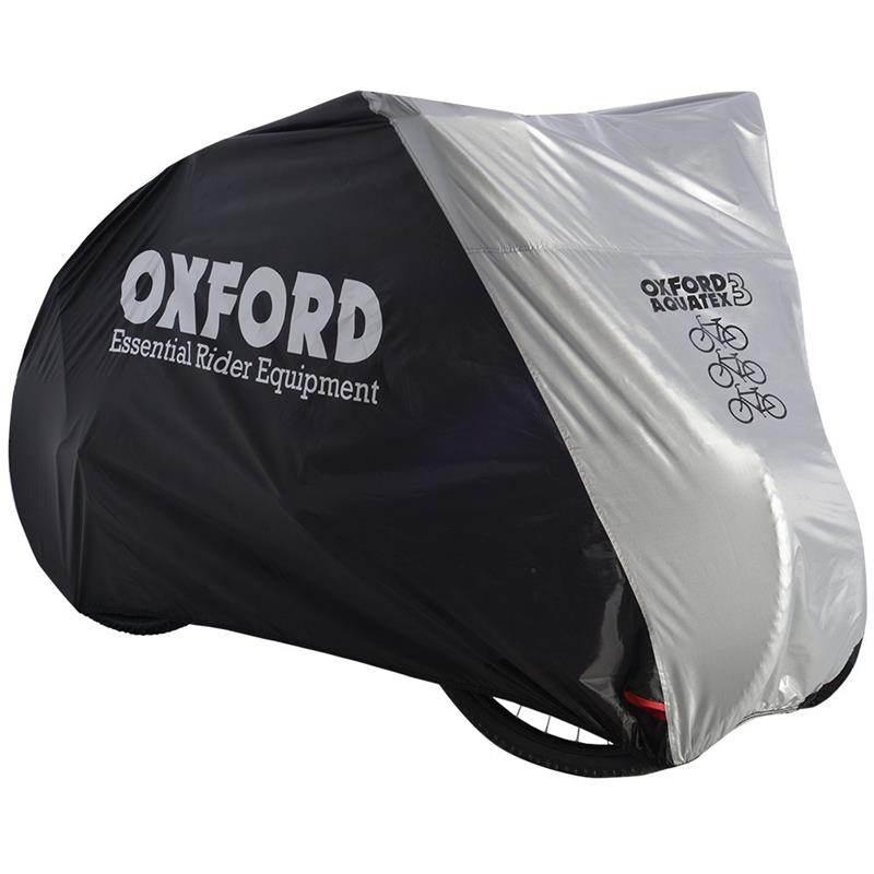 Oxford Aquatex Rowerowy Pokrowiec Wodoodporny Na Trzy Rowery Kolor Szary/Cz